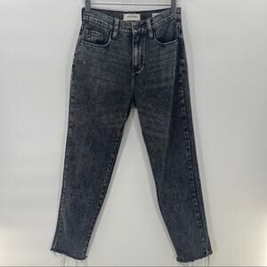 PACSUN Y2K Indie Grunge Straight Leg Washed Out Black Vintage Icon Jeans Size 24